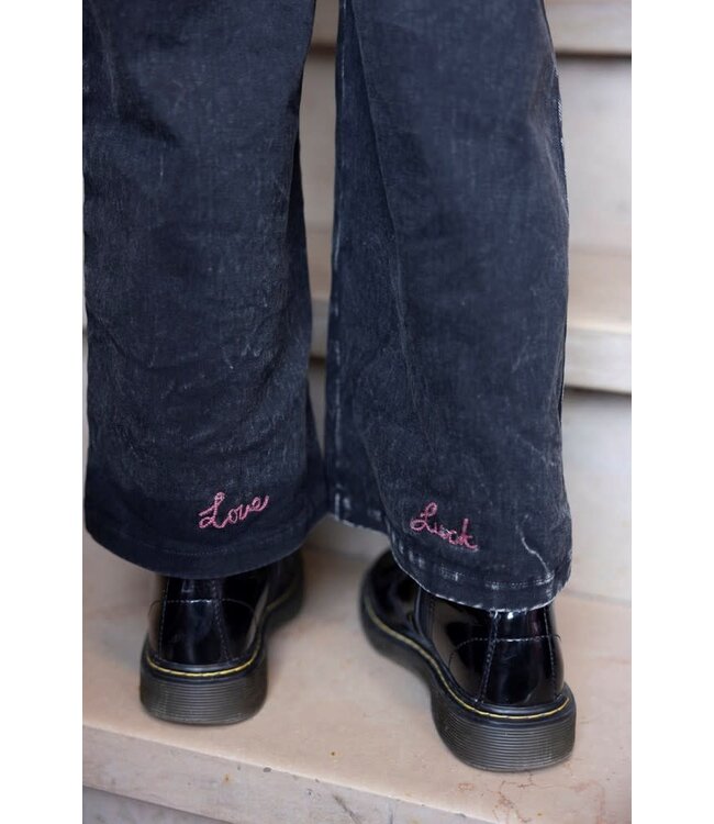 Jubel 92200485 Culotte denim look - Queen Of Hearts Antraciet