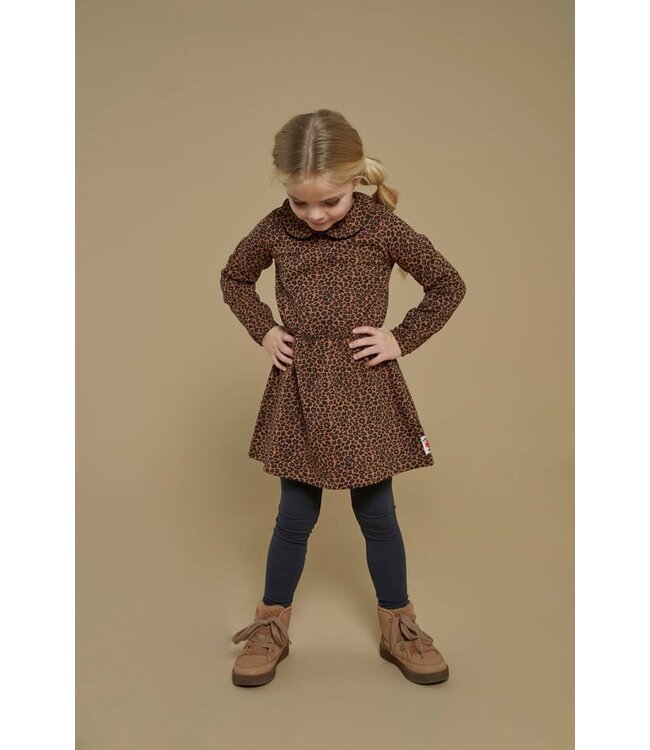 Jubel 91400419 Jurk AOP - Queen Of Hearts Bruin