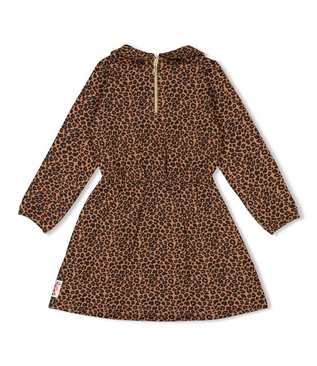 Jubel 91400419 Jurk AOP - Queen Of Hearts Bruin