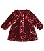 Jubel 91400414 Pailetten jurk - Queen Of Hearts Bordeaux