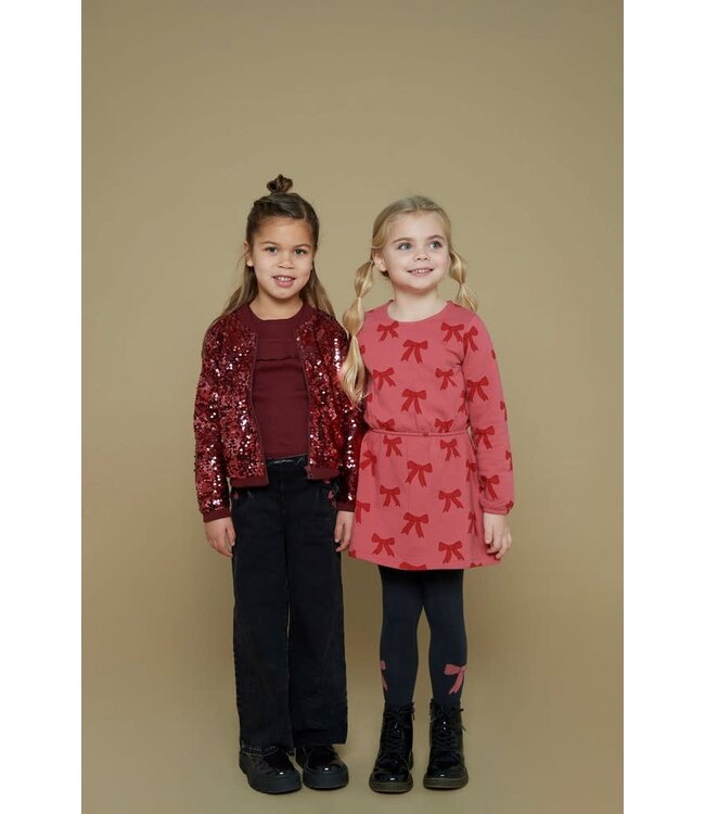 Jubel 91300179 Pailetten bomberjack - Queen Of Hearts Bordeaux