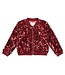 Jubel 91300179 Pailetten bomberjack - Queen Of Hearts Bordeaux