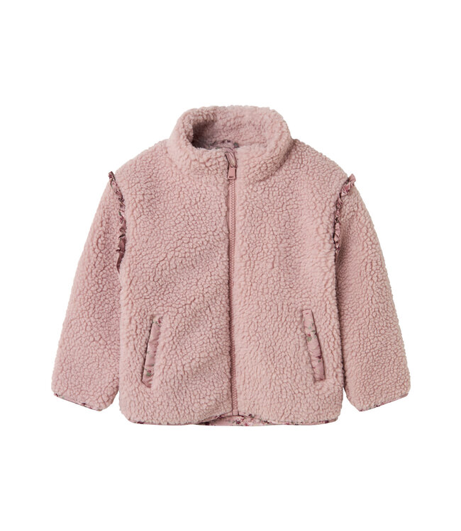 Name it mini 13243656 Nmfmina teddy jacket violet ice