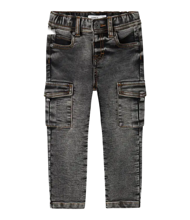 Name it mini NMMSILAS SLIM CARGO JEANS 13240617 Dark Grey Denim