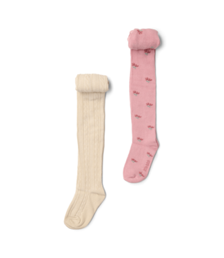 Little Dutch tight-2-pack-sand-velvet-rose CL2509906