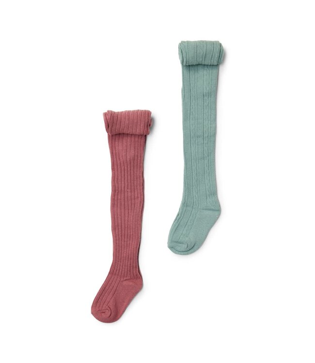 Little Dutch Tight-2-pack-rouge/garden green  CL25099