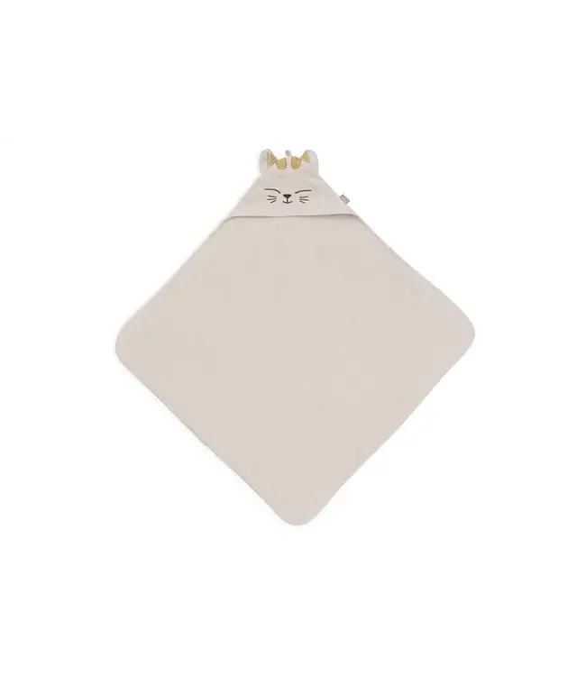 Jollein Badcape Badstof 75x75cm - Charlie the Cat