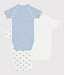 Petit Bateau 3 cross-over ROMPERTJES korte mouw  a0dzr00