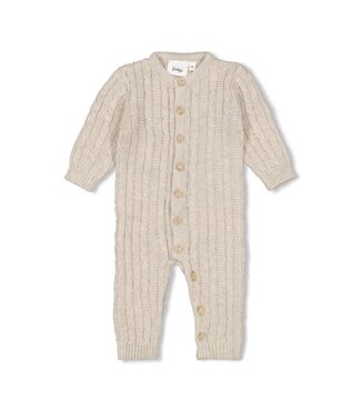 Feetje 50800126 Pak gebreid - The Knits Taupe melange