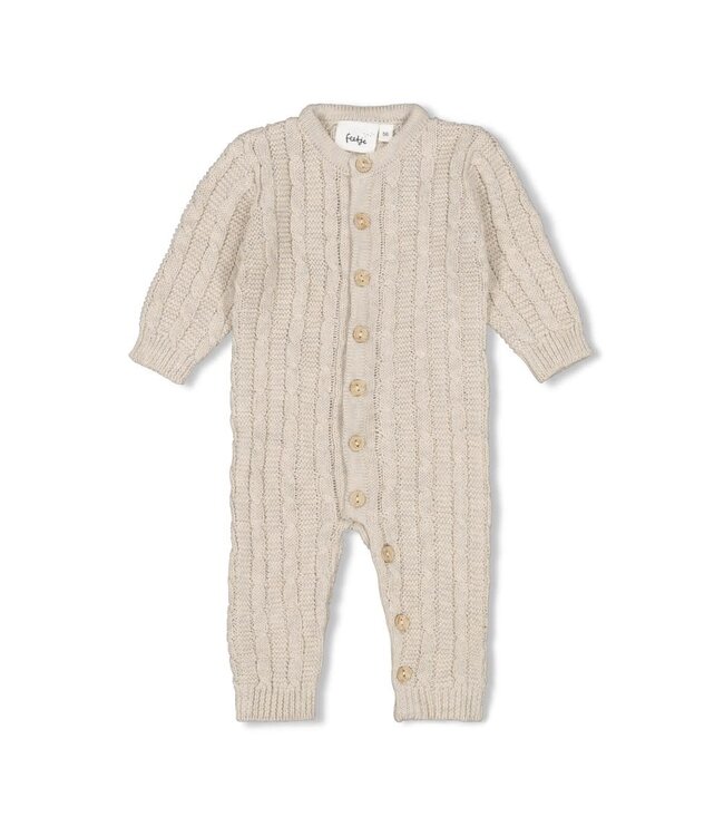 Feetje 50800126 Pak gebreid - The Knits Taupe melange