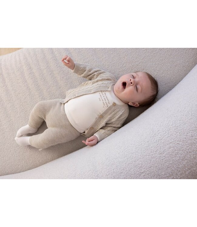 Feetje 52202458 Broek gebreid - The Knits Taupe melange