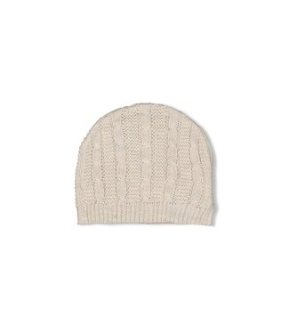 Feetje 53100710 Mutsje gebreid - The Knits Taupe melange