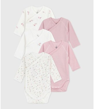 Petit Bateau Set 5 stuks babyrompertjes