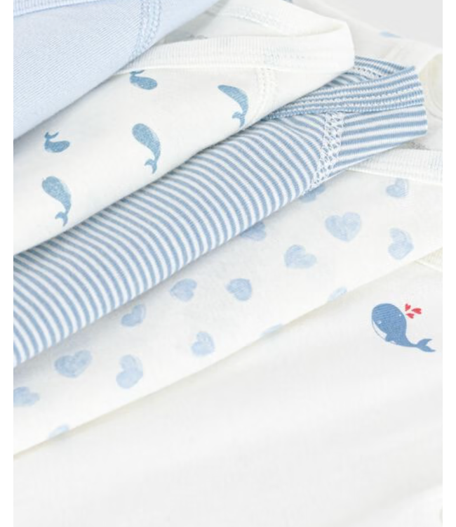 Petit Bateau Set 5 stuks babyrompertjes A0du9 lange mouw
