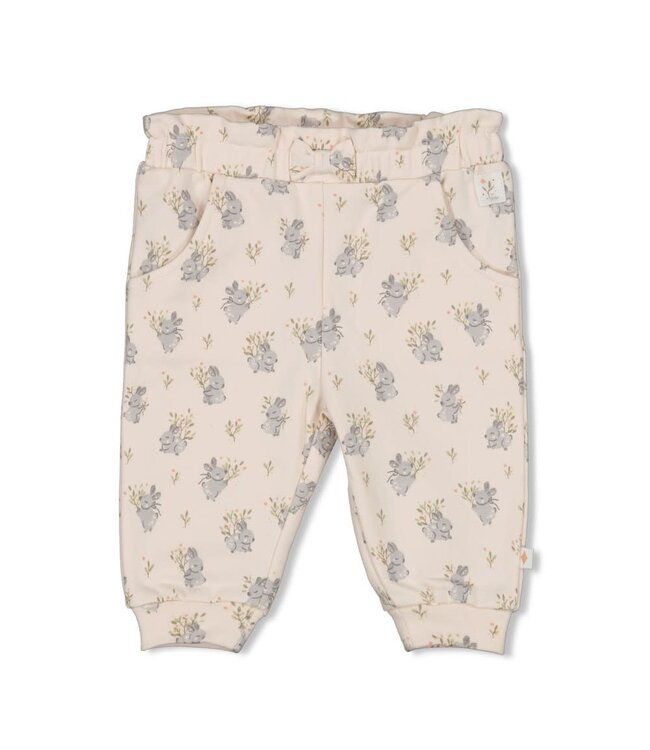 Feetje 52202363 Broek AOP - Fields of Green Offwhite