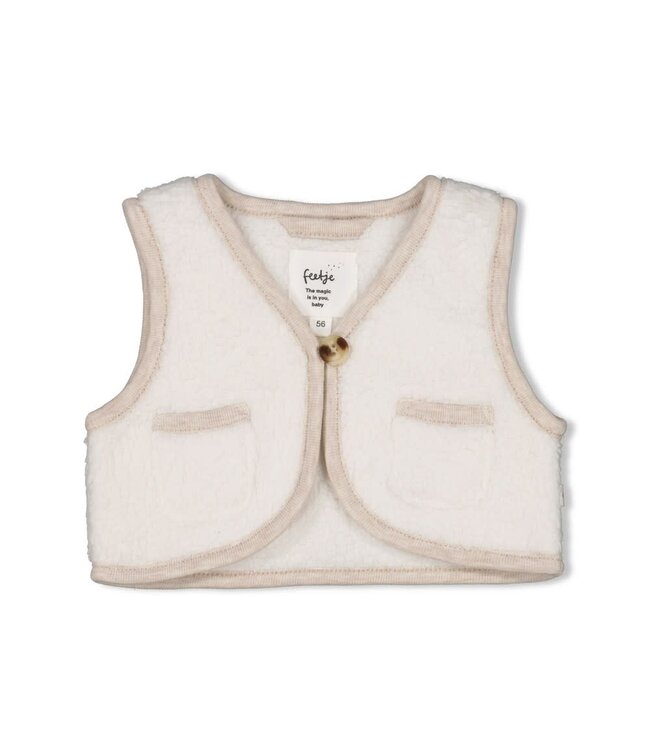 Feetje 51200035 Teddy gilet - Dear Autumn Offwhite