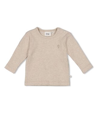 Feetje 51602564 Longsleeve rib - Dear Autumn Taupe melange