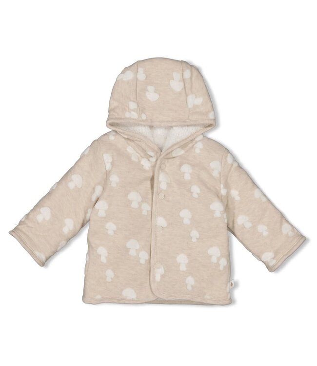 Feetje 51800349 Omkeerbaar jasje met capuchon AO - Dear Autumn Taupe melange