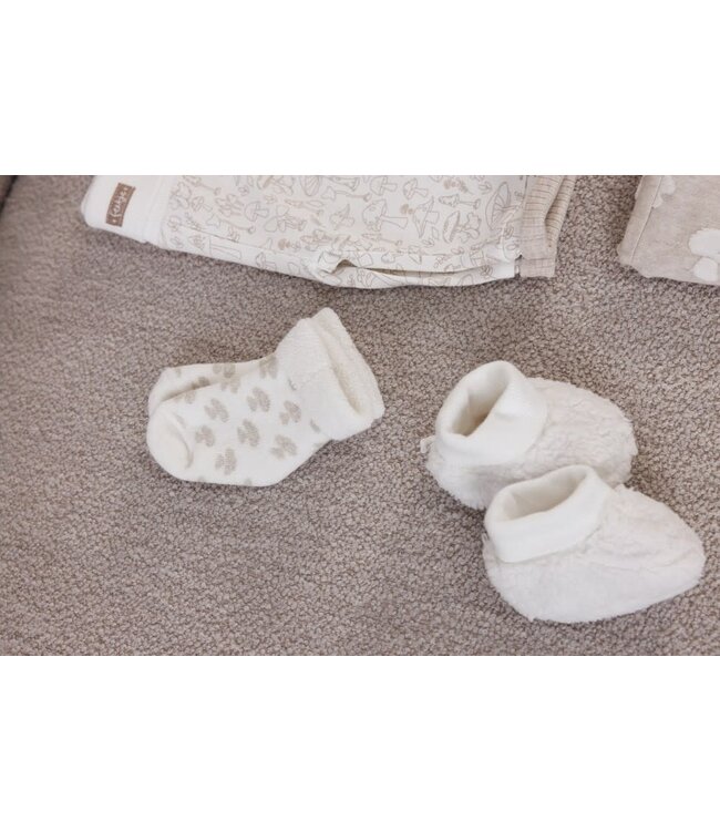 Feetje 52900053 Teddy Slofje - Dear Autumn Offwhite