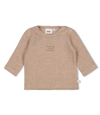 Feetje 51602661 Longsleeve rib - Fall Favorites Hazelnoot melange