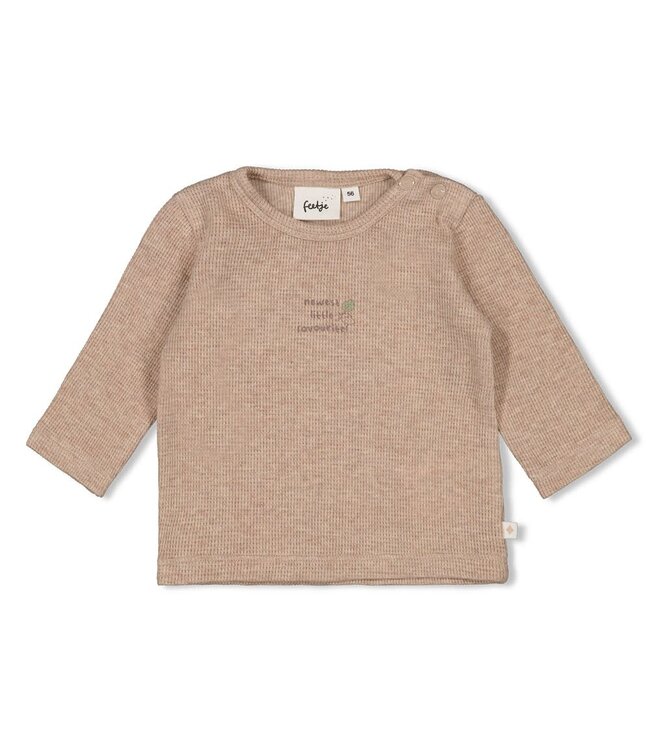 Feetje 51602661 Longsleeve rib - Fall Favorites Hazelnoot melange