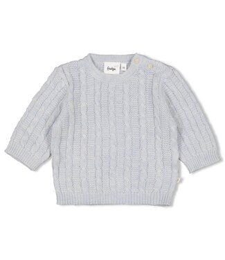 Feetje 51602677 Sweater gebreid - The Knits Blauw melange