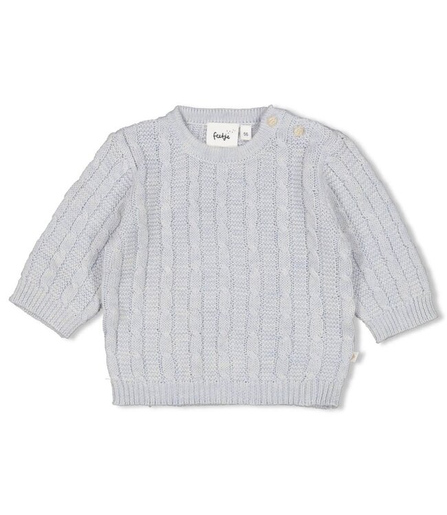 Feetje 51602677 Sweater gebreid - The Knits Blauw melange