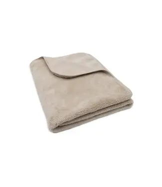 Jollein Deken Wieg 75x100cm Basic Jersey/Sherpa - Warm Sand