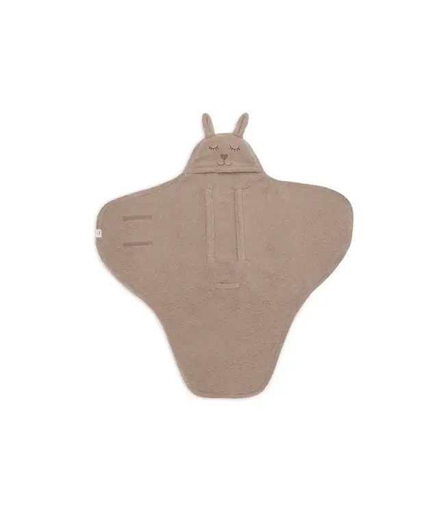 Jollein Wikkeldeken Bunny Cloudy Rib - Milky Coffee