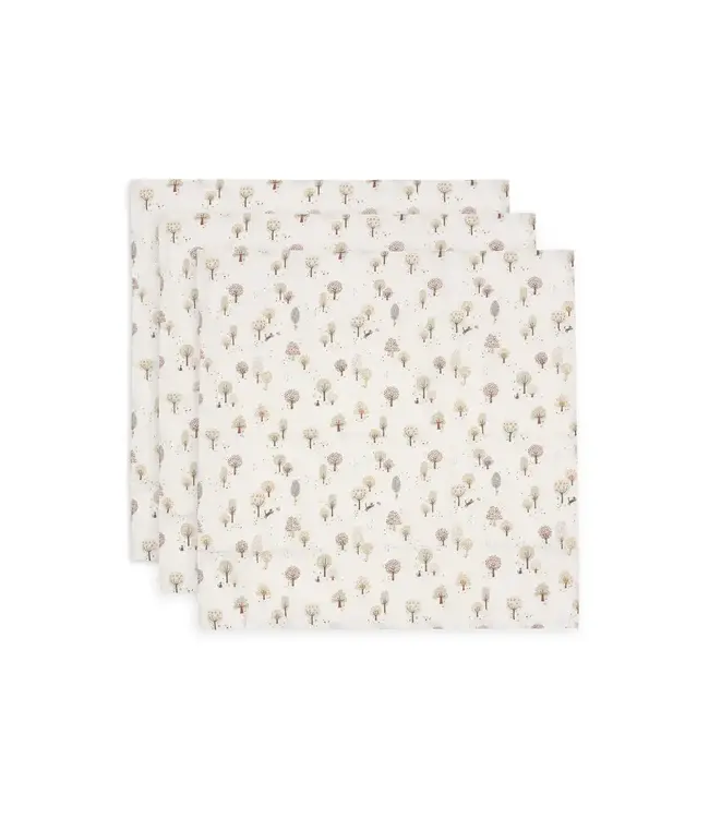 Jollein Hydrofiele Doek Small 70x70cm - Tiny Park - 3 Stuks