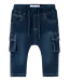 Name it baby NBMBEN BAG SWE CARGO JEANS 2770 - Dark blue denim