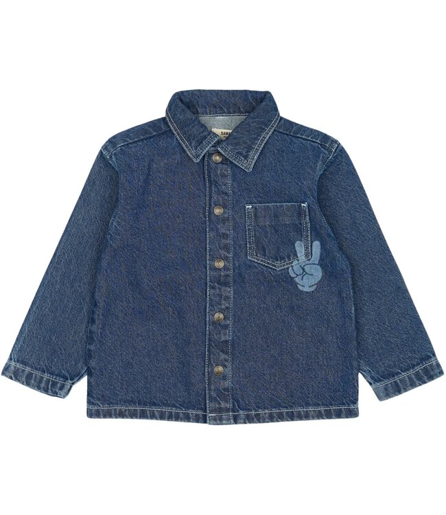 The New TNST6385 TNSTParker OS Denim Overshirt BLUE DENIM