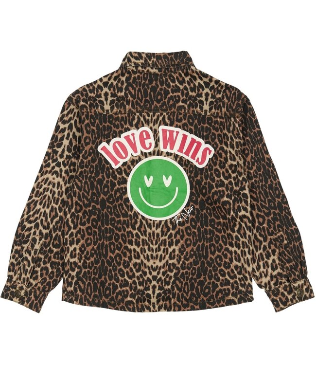 The New TN6445 TNPanya OS Denim Overshirt Feather Gray AOP