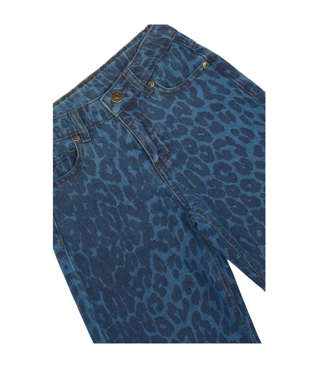 The New TN6438 TNPrima Wide Jeans Medium Blue Denim AOP