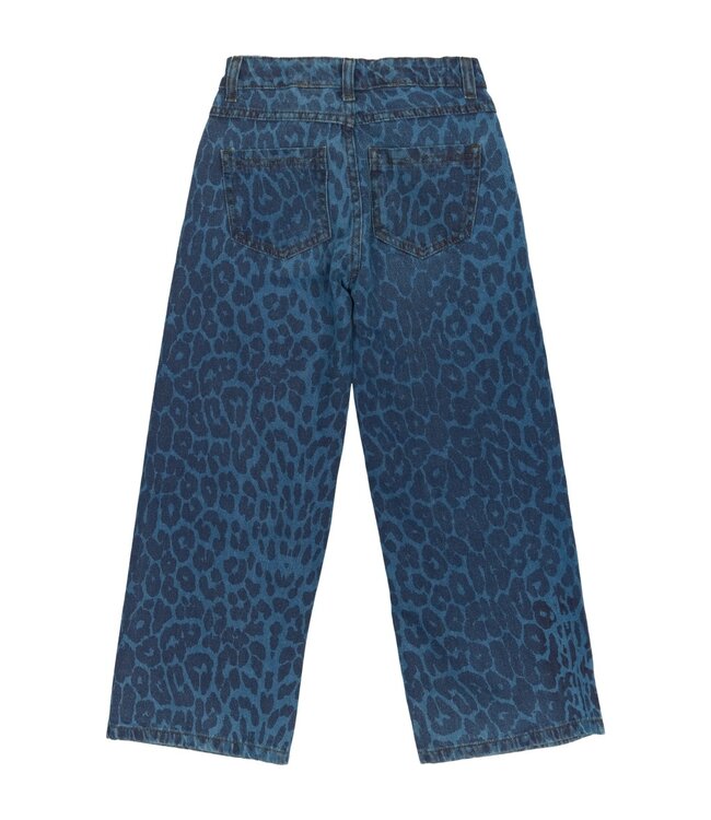 The New TN6438 TNPrima Wide Jeans Medium Blue Denim AOP