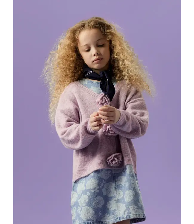 Name it 13251882 gebreid vest Lavendula
