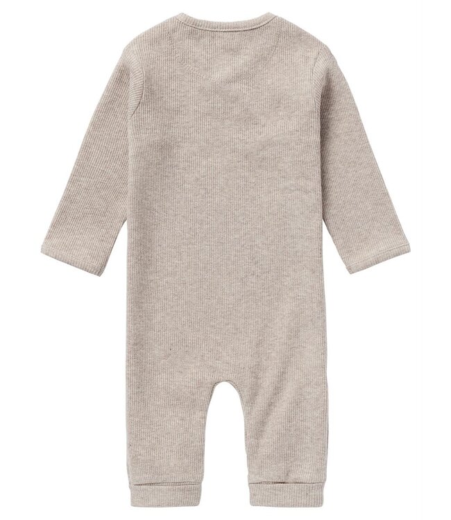 Noppies Rib playsuit Nevis taupe melange 14n1110