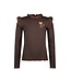 B.NOSY Y508-5427 532 Tonya top with ruffles fudgsickle