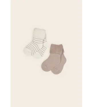 Petite Maison Rocks 2-pack terry socks Oatmeal