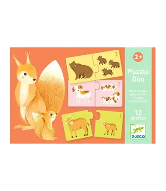 DJECO Puzzel - babydieren