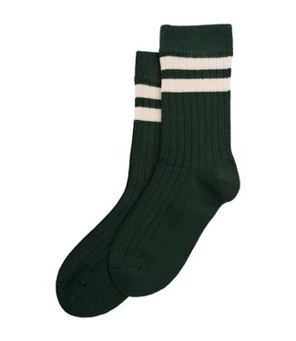 Sokken Emerald Green/Off white