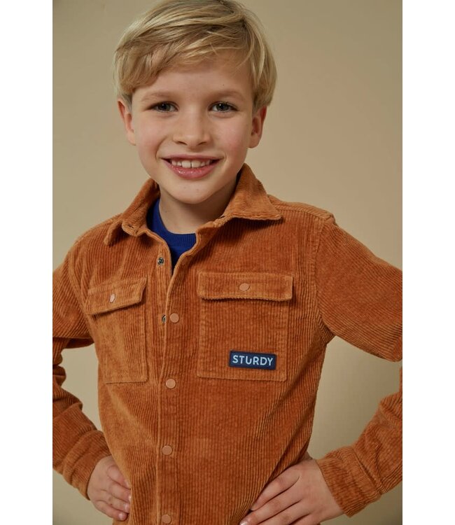 Sturdy 72300053 Overhemd corduroy - Waves and Whales Hazelnoot
