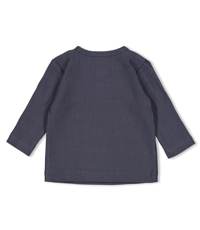Feetje 51602592 Longsleeve rib - Narwal Blauwgrijs