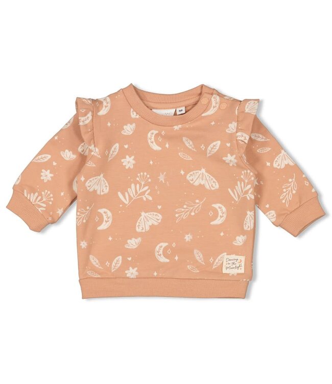 Feetje 51602580 Sweater AOP - Dancing In The Moonlight Terra Pink