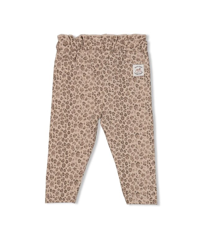 Feetje 52202442 Legging AOP - Better Together Taupe melange