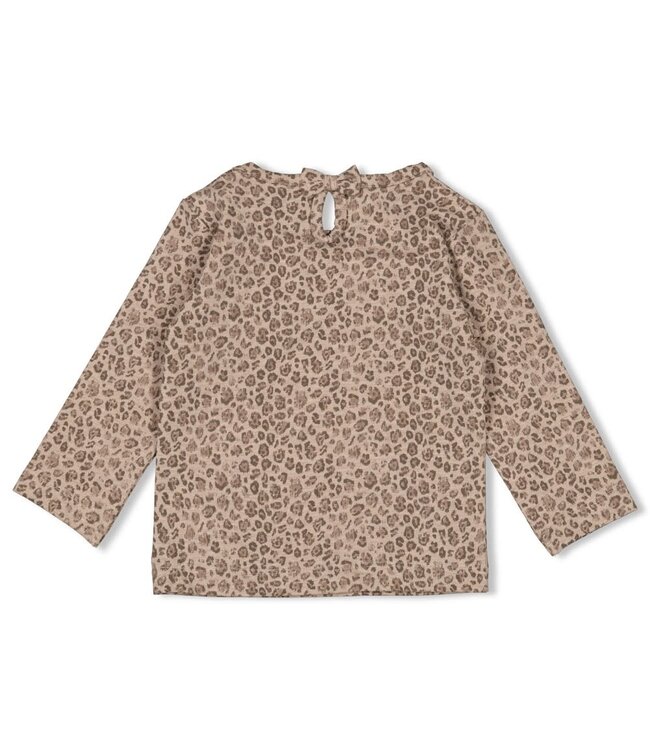 Feetje 51602663 Longsleeve AOP - Better Together Taupe melange