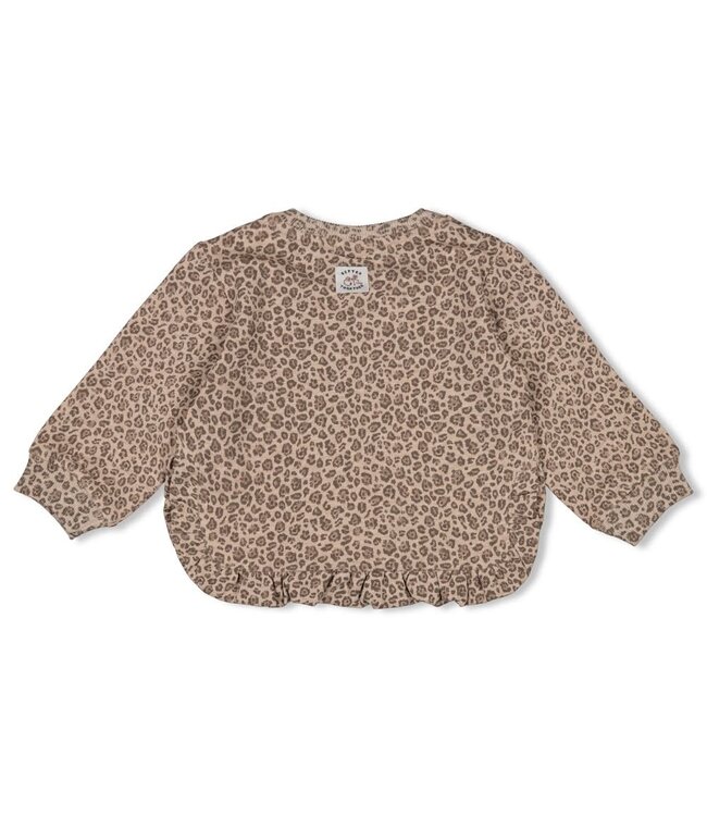Feetje 51602667 Sweater AOP - Better Together Taupe melange