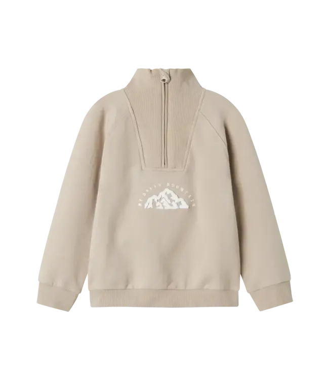 Name it mini 13247921 - NMMOBIE sweater met rits - Island Fossil