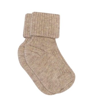mp Denmark Cotton rib baby socks  beige melange 108