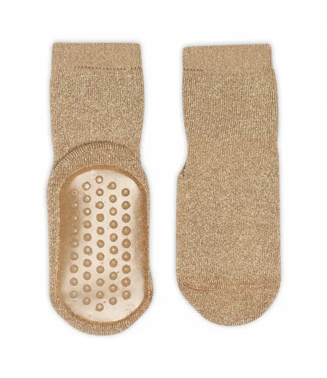 mp Denmark Celina glitter socks anti-slip - Golden tan